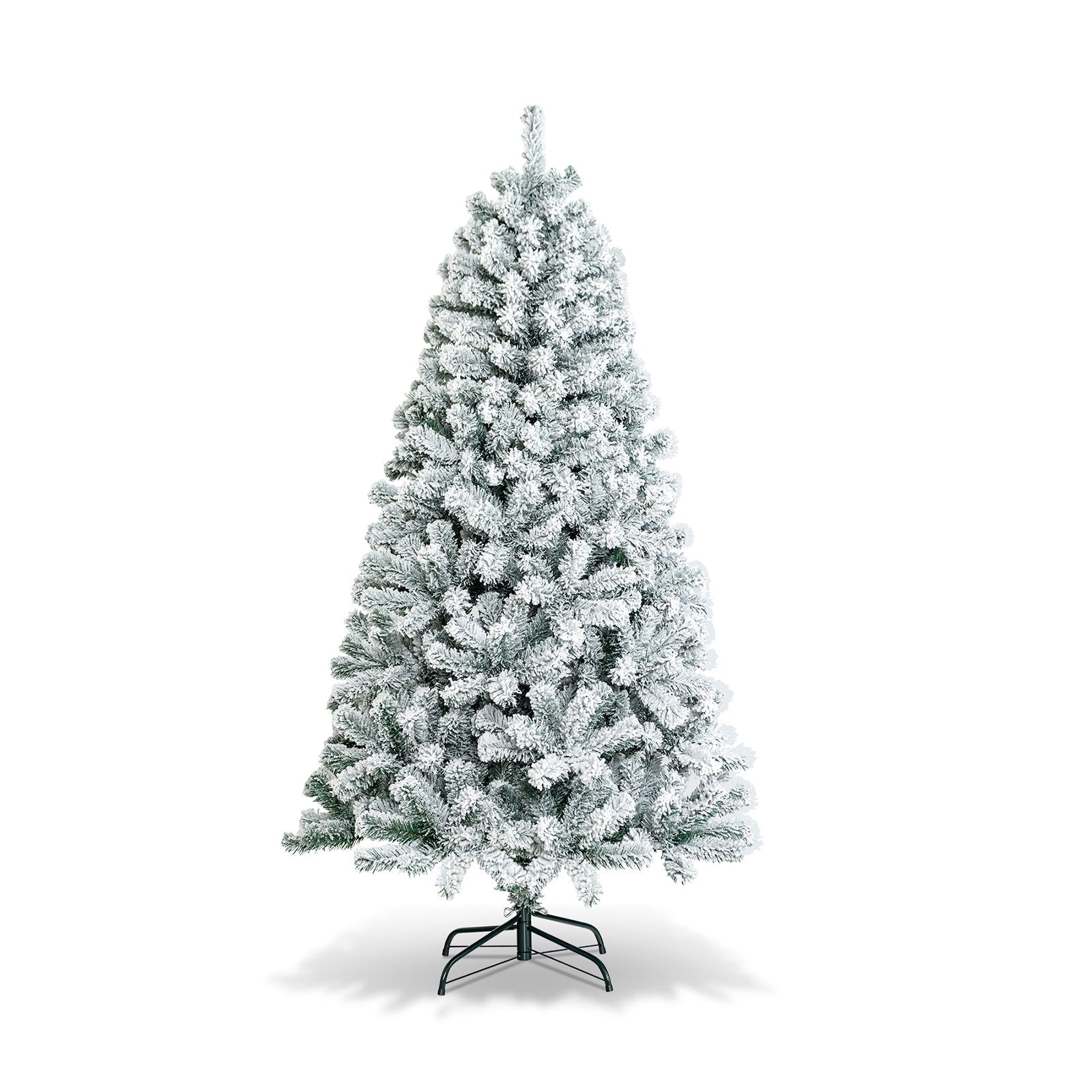 Sapin de Noël Artificiel Neigeux - 180 cm avec Lumières et 600 Branches