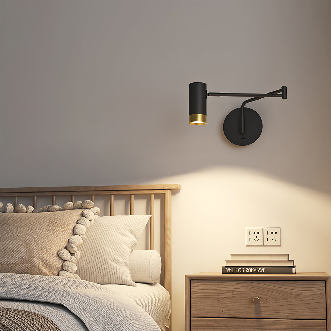 Applique Murale à Bras Ajustable - Éclairage Flexible et Économe en Énergie