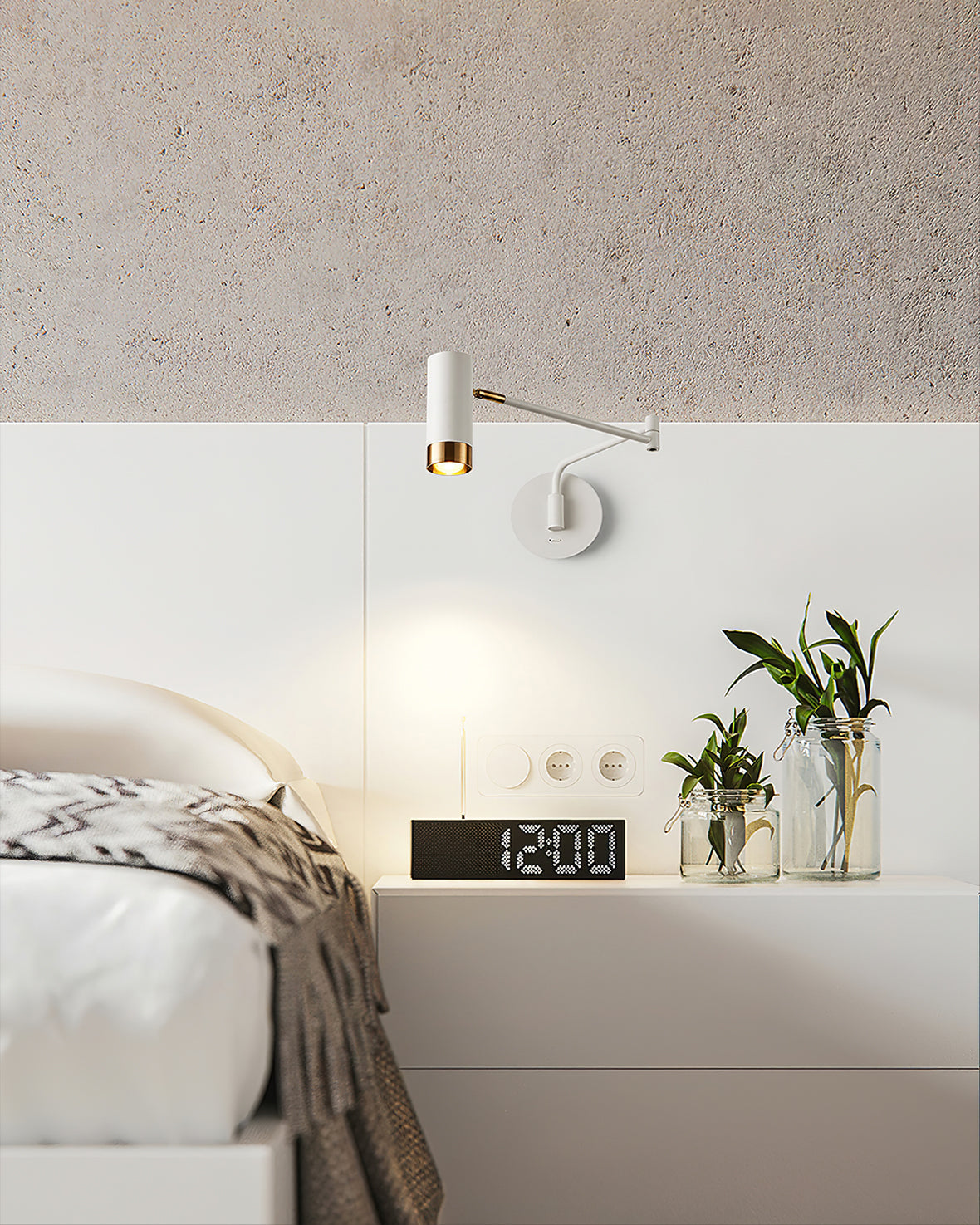 Applique Murale à Bras Ajustable - Éclairage Flexible et Économe en Énergie