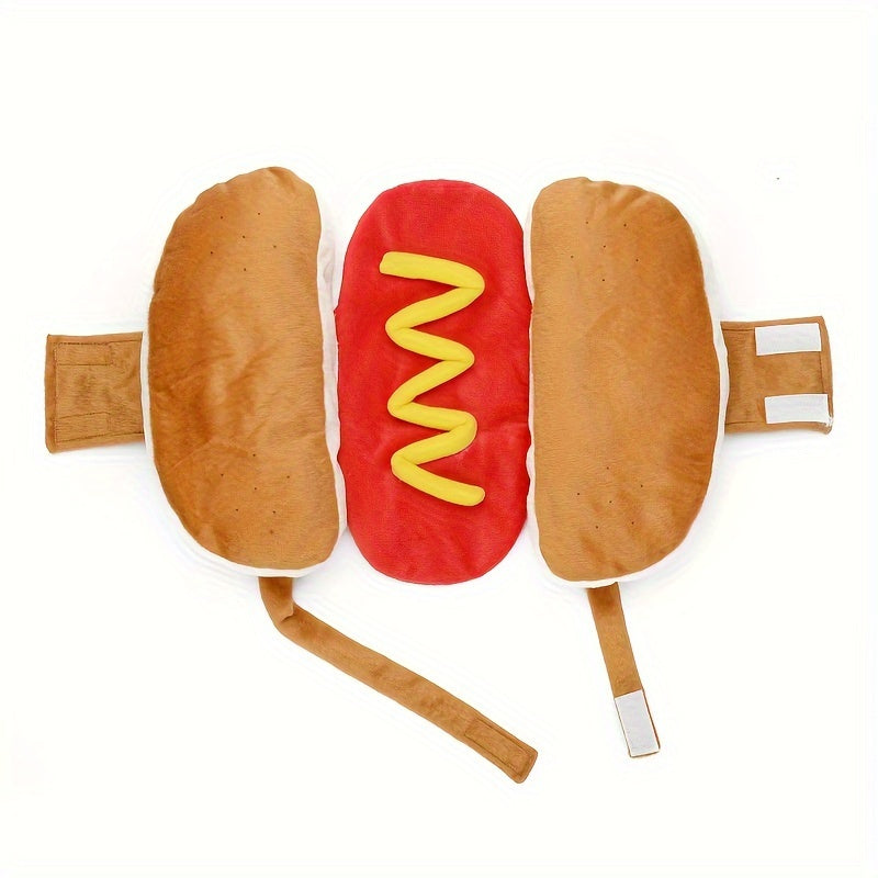 Costume pour Chien Hot Dog - Amusant et Confortable en Peluche