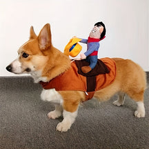 Costume de Chien Cowboy Amusant - Confort et Rires Assurés pour Halloween