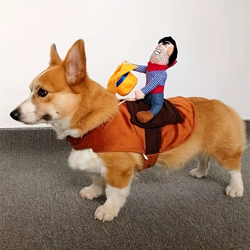 Costume de Chien Cowboy Amusant - Confort et Rires Assurés pour Halloween