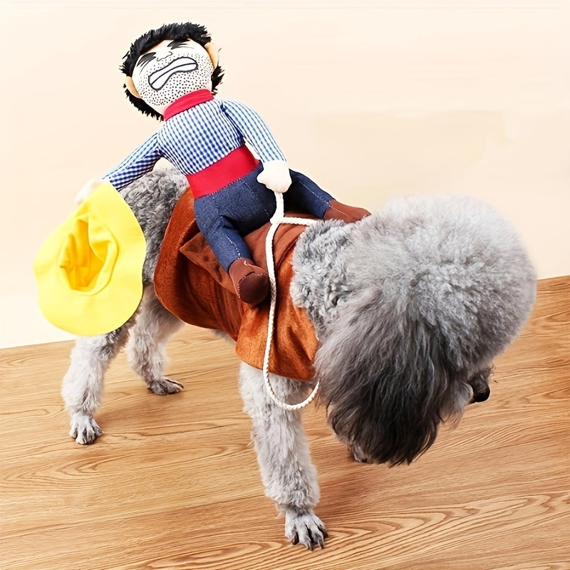 Costume de Chien Cowboy Amusant - Confort et Rires Assurés pour Halloween