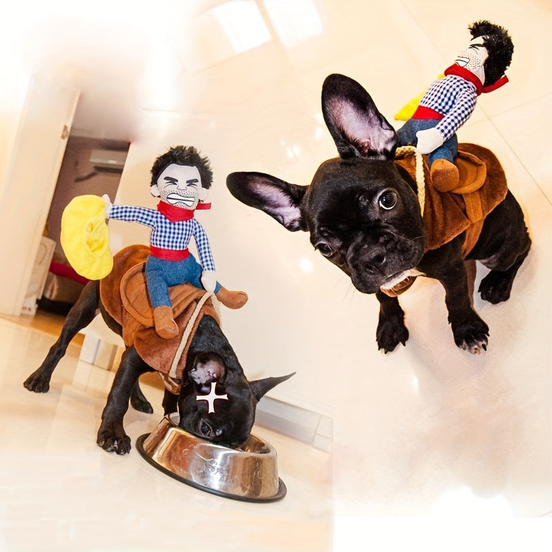 Costume de Chien Cowboy Amusant - Confort et Rires Assurés pour Halloween