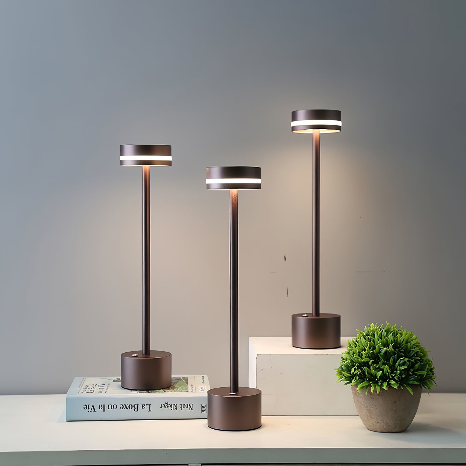 Lampe de Table LED Design Élégant - Ambiance Chaleureuse et Romantique