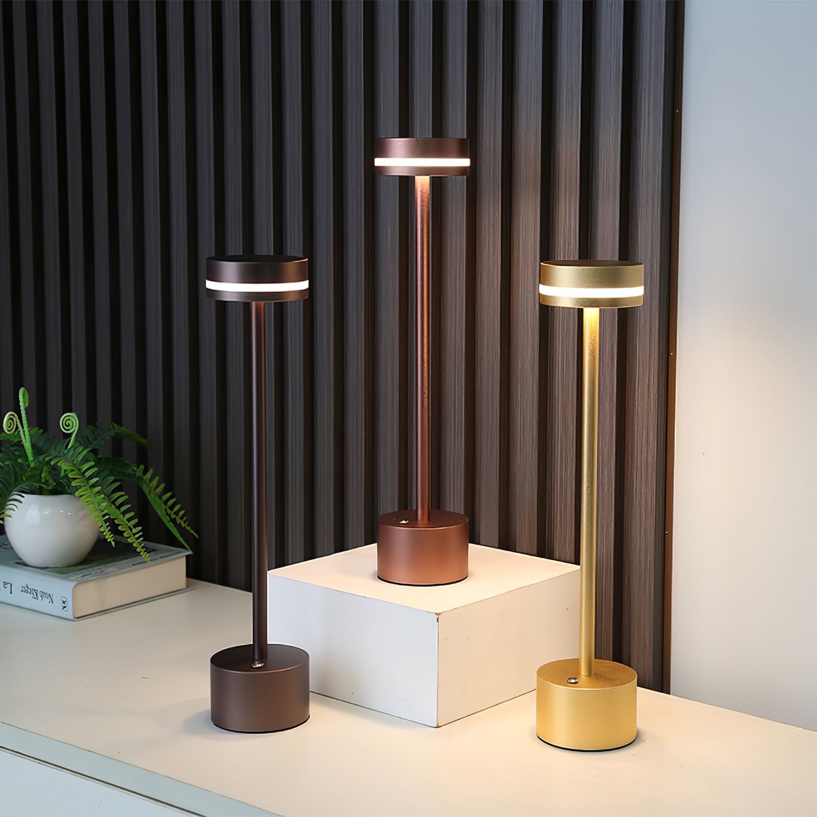 Lampe de Table LED Design Élégant - Ambiance Chaleureuse et Romantique