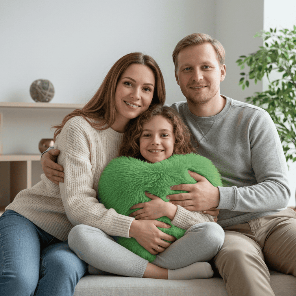 Coussin en Fausse Fourrure en Cœur | Élégant et Confortable pour Décoration Moderne
