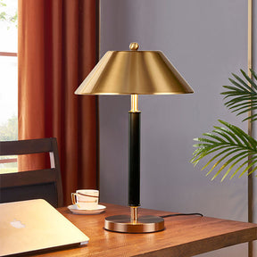 Lampe de Table Moderne Noir et Or - Élégance et Éclairage Raffiné