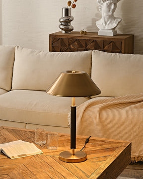 Lampe de Table Moderne Noir et Or - Élégance et Éclairage Raffiné
