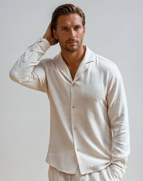 Chemise en Lin Léger pour Homme - Style Classique et Confort Optimal