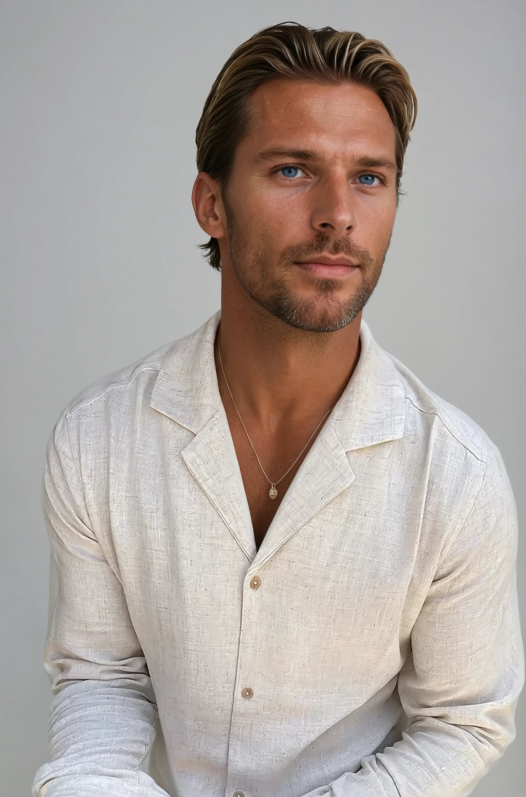 Chemise en Lin Léger pour Homme - Style Classique et Confort Optimal