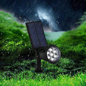 Projecteur Solaire de Jardin - 9 Couleurs LED pour Éclairage Extérieur
