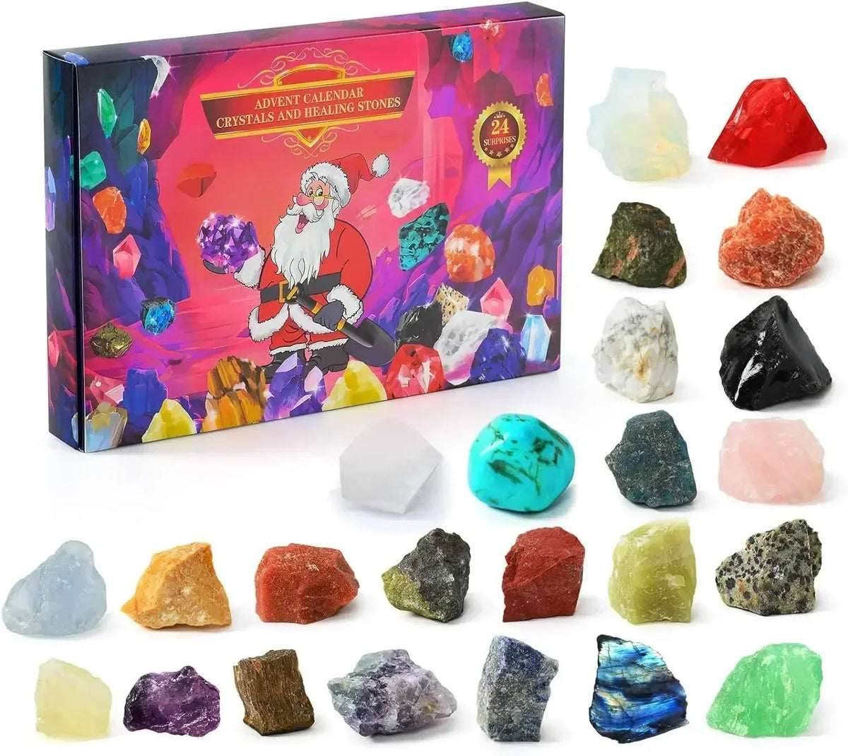 Calendrier de l'Avent Bijoux - 24 Surprises Éducatives et Festives