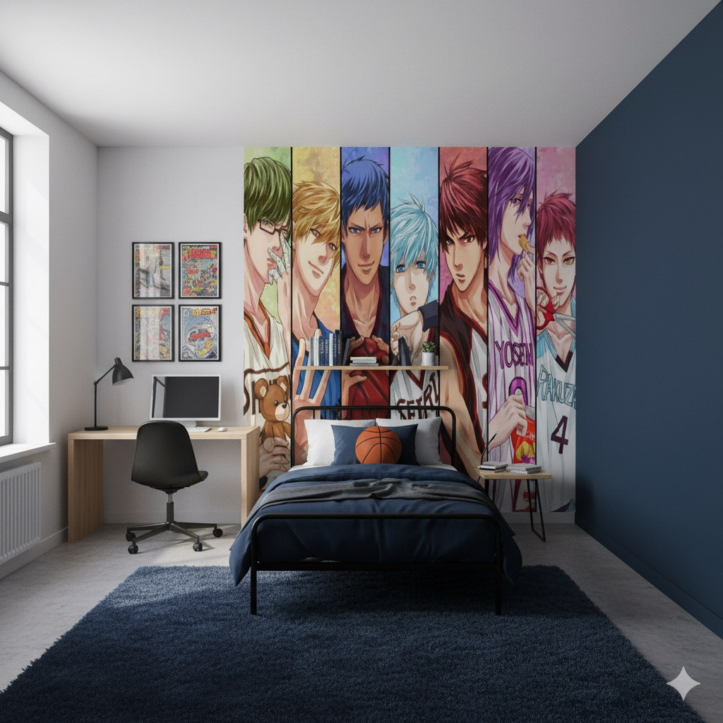 Papier Peint Japonais Manga  Basketball Team