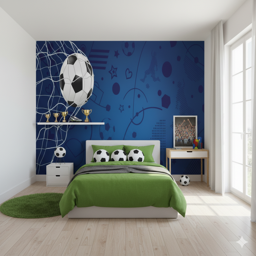 Football Bedroom Wallpaper