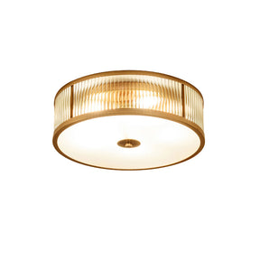 Lampe de Plafond Vintage en Laiton - Éclairage Chaleureux et Raffiné