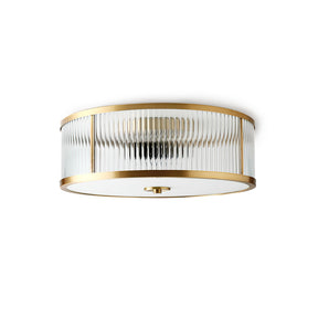 Lampe de Plafond Vintage en Laiton - Éclairage Chaleureux et Raffiné