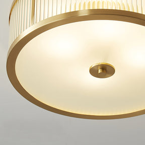Lampe de Plafond Vintage en Laiton - Éclairage Chaleureux et Raffiné
