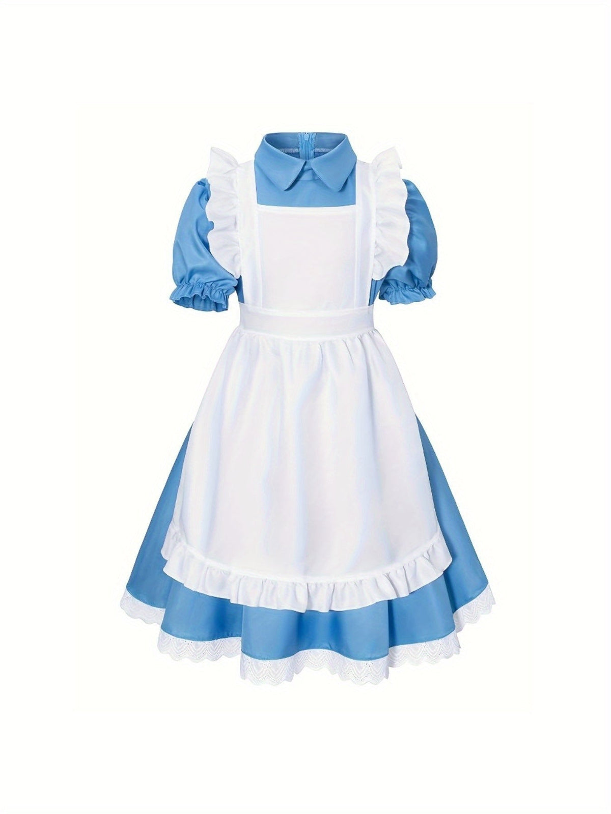 Robe de Costume d'Halloween pour Filles - Ensemble Complet avec Manches Bouffantes
