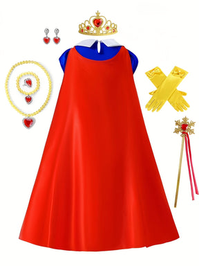 Costume Princesse Neige pour Filles - Robe Maxi Confortable et Enchantée