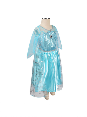 Costume de Princesse Halloween pour Filles - Robe Maxi à Manches Longues et Sequins