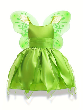 Robe de Fée pour Filles - Sans Manches avec Ailes Magiques