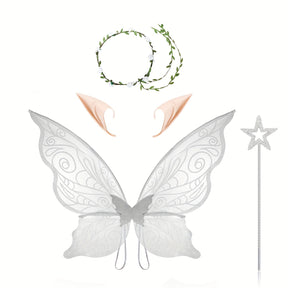 Costume de Fée Magique pour Filles - Ailes, Bâton et Oreilles Inclus