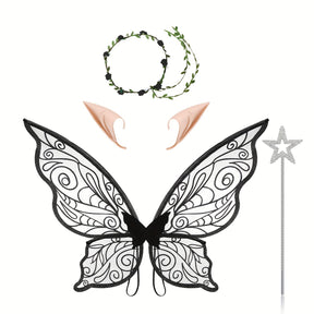 Costume de Fée Magique pour Filles - Ailes, Bâton et Oreilles Inclus