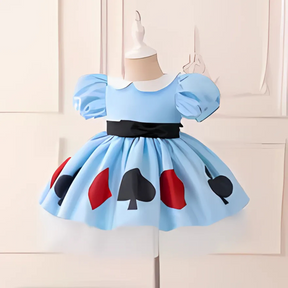 Robe de Costume Halloween Fille - Manches Bouffantes et Jupe Parapluie