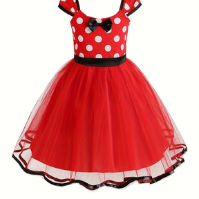 Robe de Souris d'Halloween pour Filles - Jupe en Tulle à Pois Magiques
