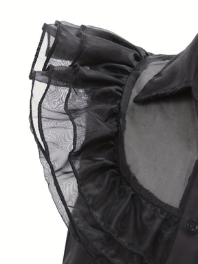 Robe d'Halloween Gothique pour Filles - Costume Complet avec Accessoires Effrayants