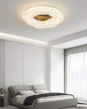 Luminaire de Plafond Sculptural - Éclat Chaleureux et Design Unique