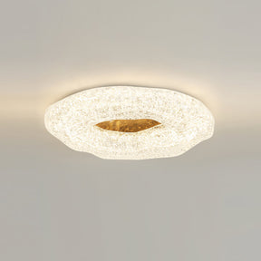 Luminaire de Plafond Sculptural - Éclat Chaleureux et Design Unique