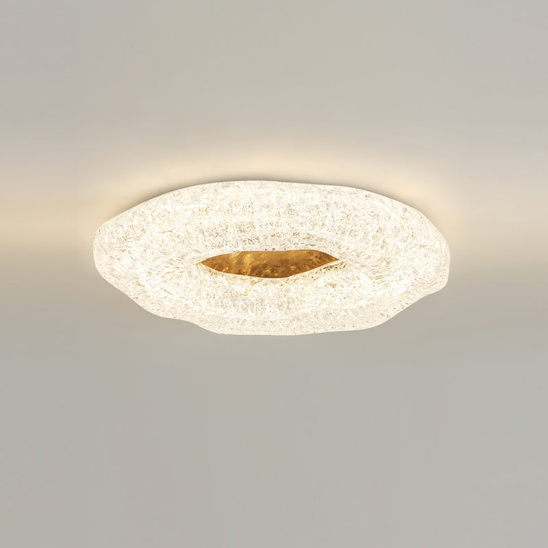 Luminaire de Plafond Sculptural - Éclat Chaleureux et Design Unique