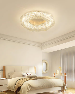 Luminaire de Plafond Sculptural - Éclat Chaleureux et Design Unique