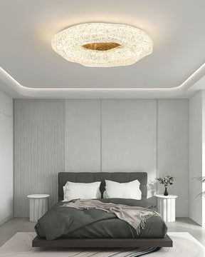 Luminaire de Plafond Sculptural - Éclat Chaleureux et Design Unique