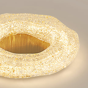 Luminaire de Plafond Sculptural - Éclat Chaleureux et Design Unique