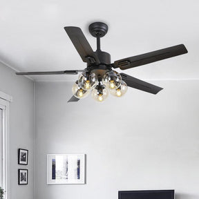Ventilateur de Plafond en Verre - Circulation d'Air Silencieuse et Élégante