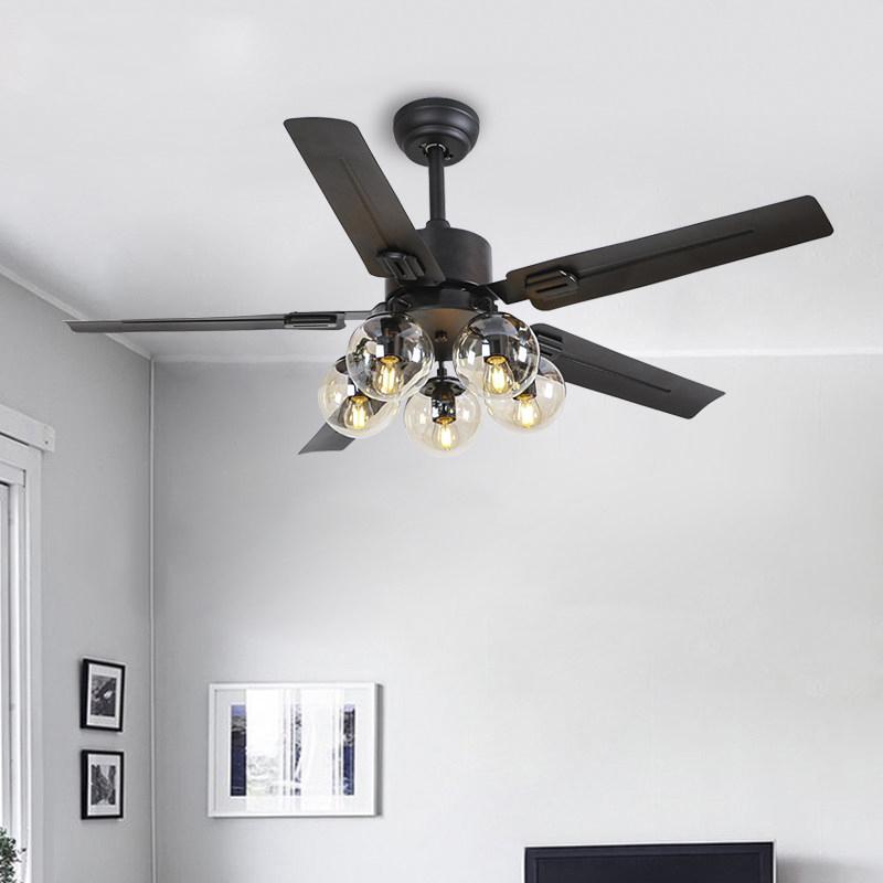 Ventilateur de Plafond en Verre - Circulation d'Air Silencieuse et Élégante