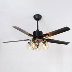 Ventilateur de Plafond en Verre - Circulation d'Air Silencieuse et Élégante