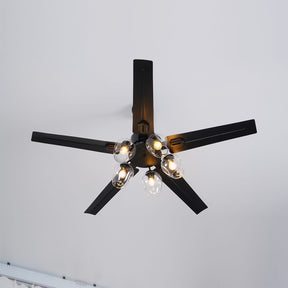 Ventilateur de Plafond en Verre - Circulation d'Air Silencieuse et Élégante