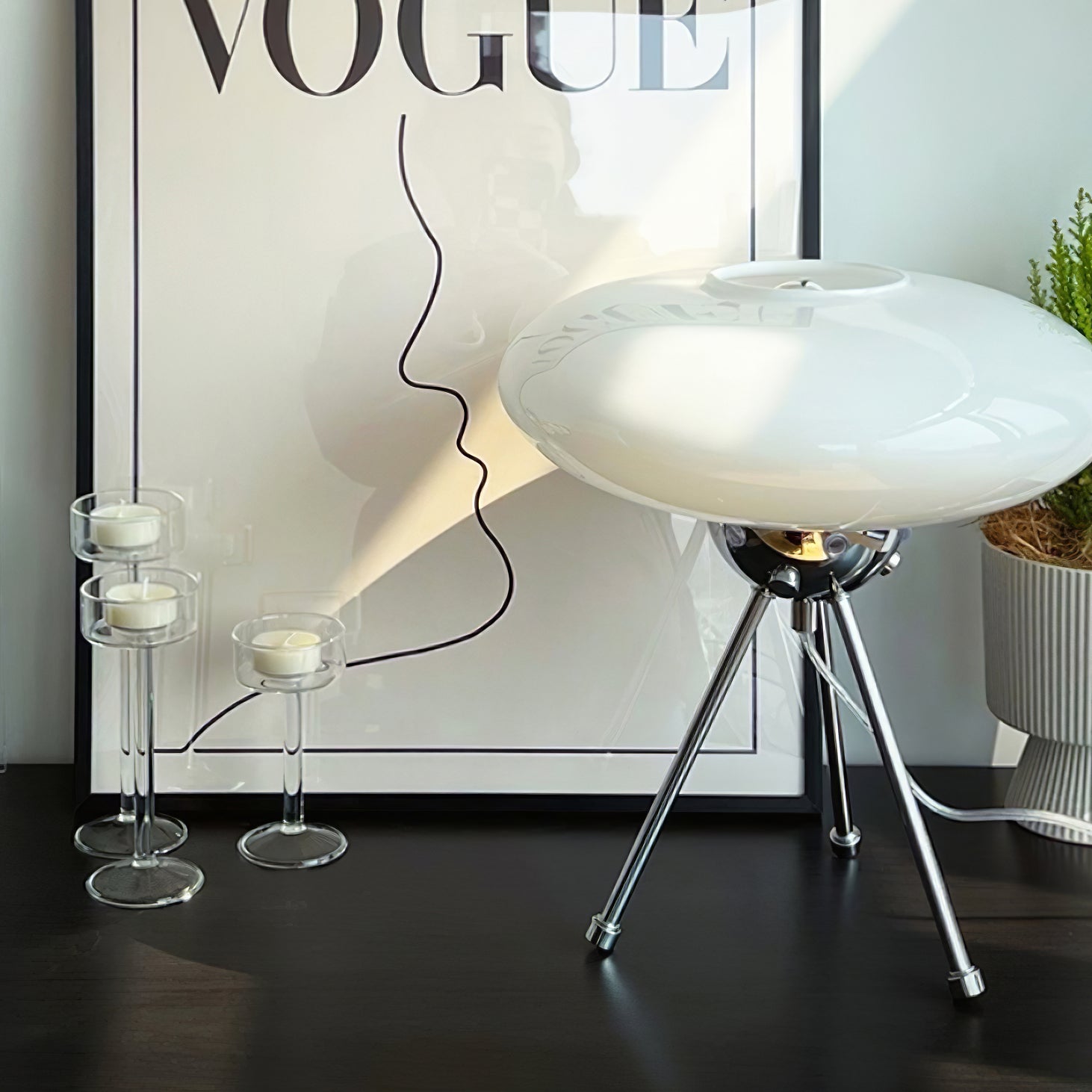 Lampe de Bureau en Verre - Design Élégant et Ambiance Contemporaine