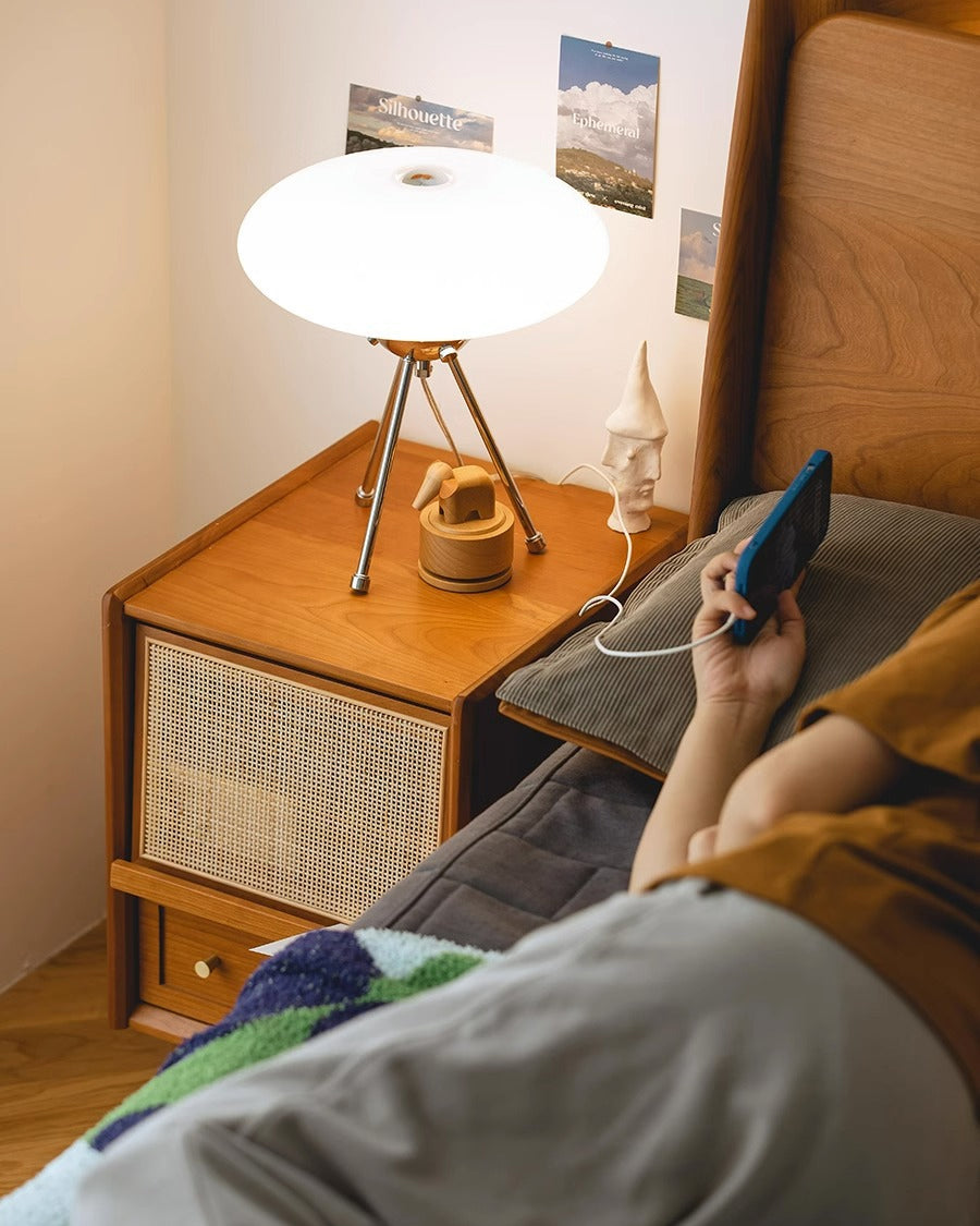 Lampe de Bureau en Verre - Design Élégant et Ambiance Contemporaine