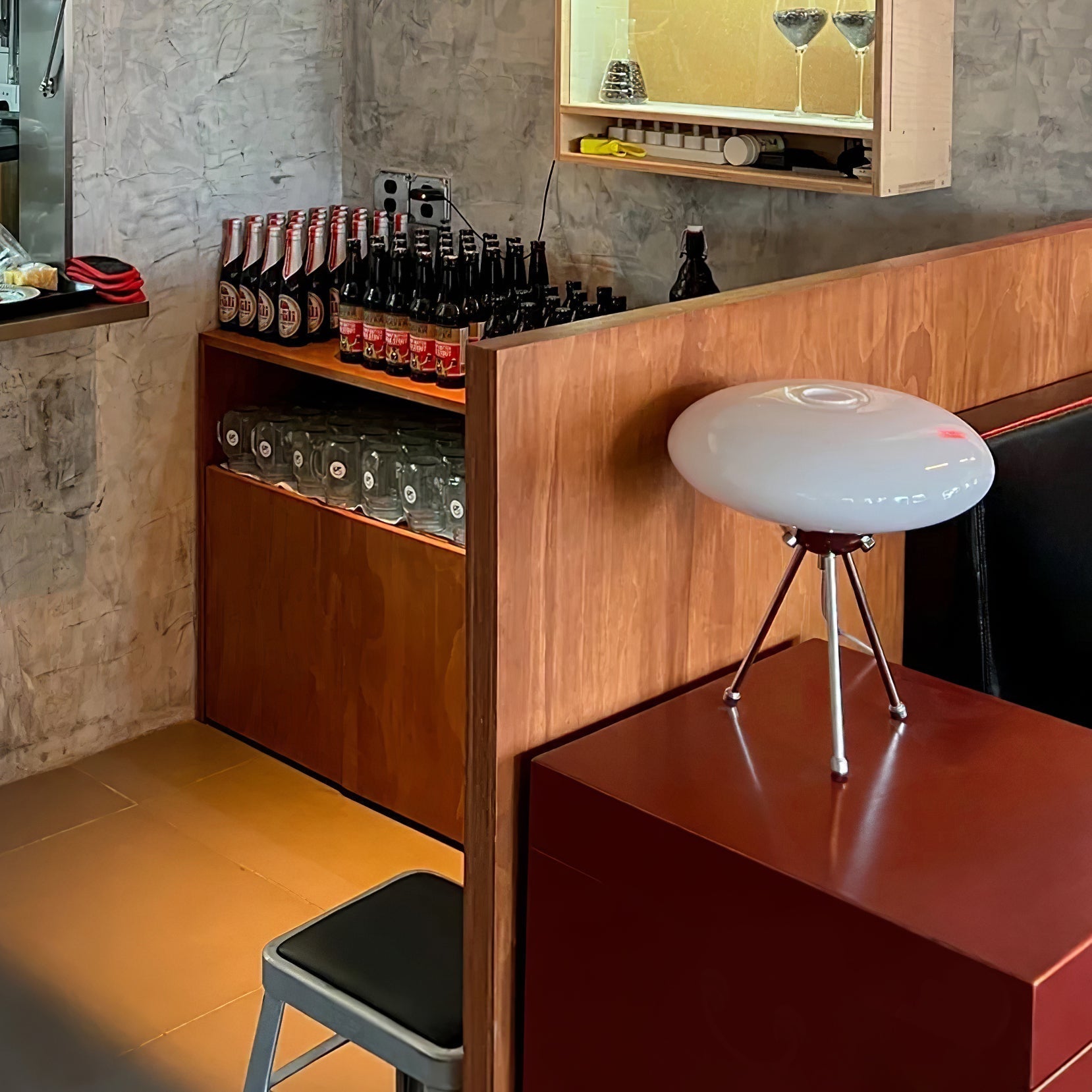 Lampe de Bureau en Verre - Design Élégant et Ambiance Contemporaine