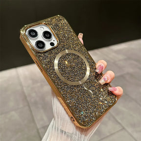 Coque Magnétique iPhone Paillettes - Protection Antichoc et Élégance Assurée