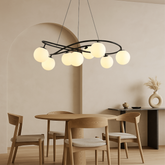 Lustre Noir Rétro Scandinave - Élégance Vintage pour Votre Intérieur
