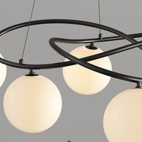 Lustre Noir Rétro Scandinave - Élégance Vintage pour Votre Intérieur