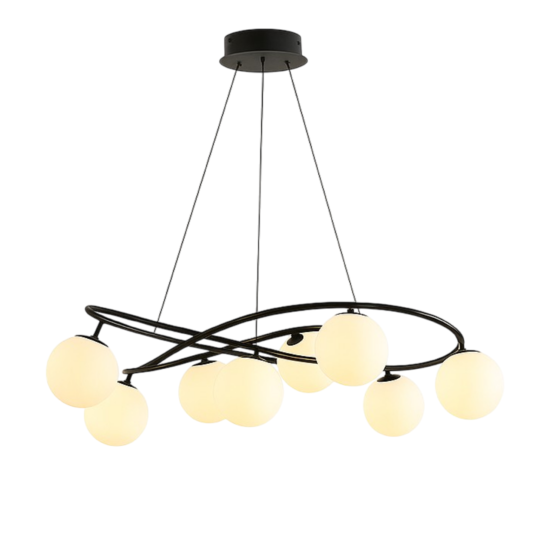 Lustre Noir Rétro Scandinave - Élégance Vintage pour Votre Intérieur