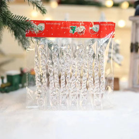 Ornements en Cristal de Glaçon - Décoration Éclatante pour Sapins de Noël