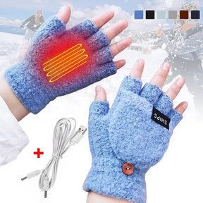 Gants Chauffants Électriques pour Hiver - Réglages de Température et Rechargeables USB